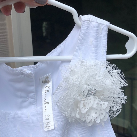 White Tulle Cheochee Junior dress - Picture 2 of 7